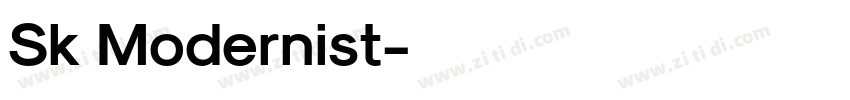 Sk Modernist字体转换